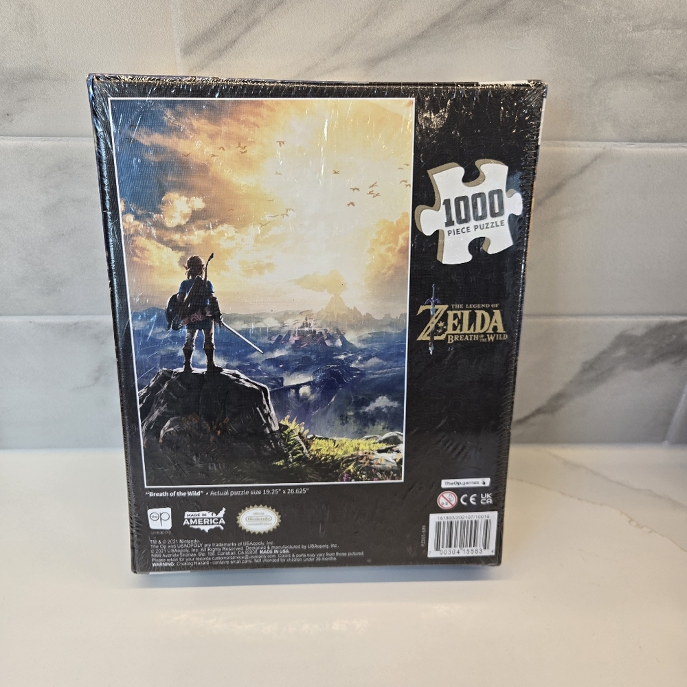 The OP USAopoly Zelda Breath Of The Wild Puzzle 1000 Strategy Board Game PZ005 - Picture 2 of 10